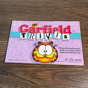 Vintage 1986 The Garfield Trivia Book Comic by Jim Davis Paperback